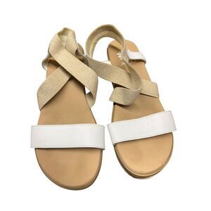 Yellow Box Janael Womens Sandals Size 6.5 Fabric & Leather Upper